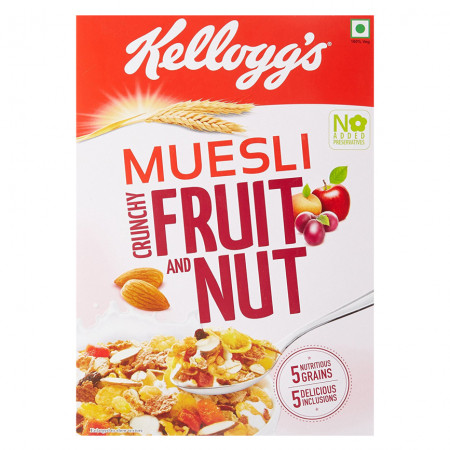 KELLOGGS FRUIT & NUT 5 GRAINS MUESLI 500GM